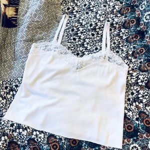Chico’s White Lace Tank